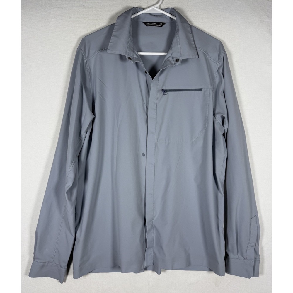 Arc'teryx Skyline Shirt Mens Large Gray Long Sleeve Technical Gorpcore STAINS